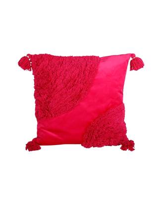 Eyda Super Soft Velvet Fuchsia Color Set of 2 Cushion Cover 2