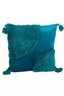 Eyda Super Soft Velvet Blue Color Set of 2 Cushion Cover