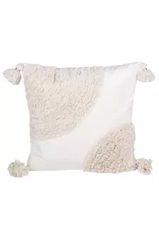 Eyda Super Soft Velvet Ivory Color Set of 2 Cushion Cover