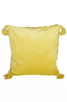 Eyda Super Soft Velvet Yellow Color Set of 2 Cushion Cover