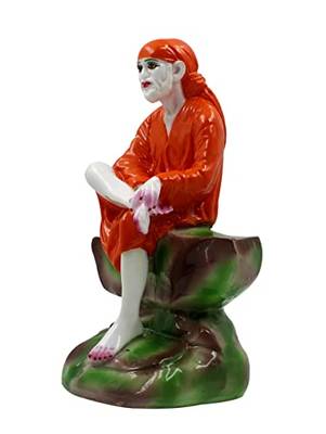 ESVAR STONECRAFT Poly Resin Hand Made Scupluture of Sai Baba 3