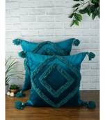 Eyda Super Soft Velvet Blue Color Set of 2 Cushion Cover