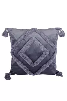 Eyda Super Soft Velvet Grey Color Set of 2 Cushion Cover