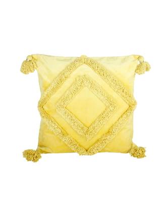 Eyda Super Soft Velvet Yellow Color Set of 2 Cushion Cover 2