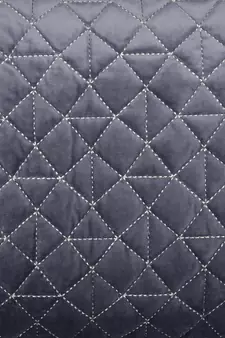 Eyda Super Soft Velvet grey Color Set of 2 Quilted Cushion Cover