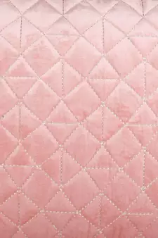 Eyda Super Soft Velvet Peach Color Set of 2 Quilted Cushion Cover