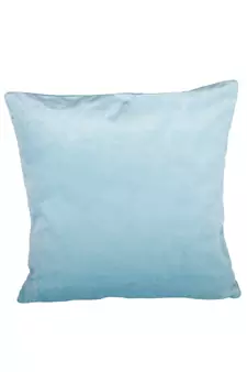 Eyda Super Soft Velvet Aqua Color Set of 2 Quilted Cushion Cover