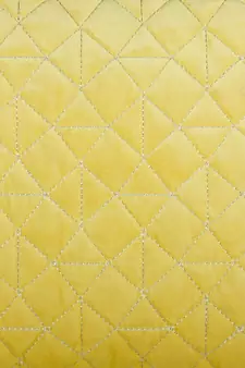 Eyda Super Soft Velvet Yellow Color Set of 2 Quilted Cushion Cover
