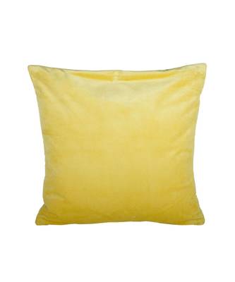 Eyda Super Soft Velvet Yellow Color Set of 2 Quilted Cushion Cover 5
