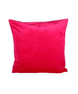 Eyda Super Soft Velvet Fuchsia Color Set of 2 Quilted Cushion Cover 5