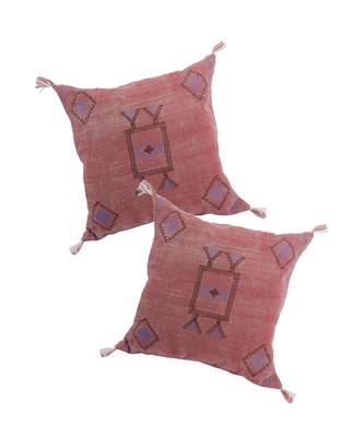 Eyda Linen Embroidered Cushion Covers Set of 2 3