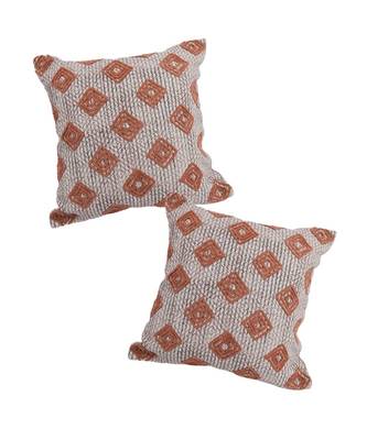 Eyda Hand Block Cotton Cushion Cover Set of 2 3