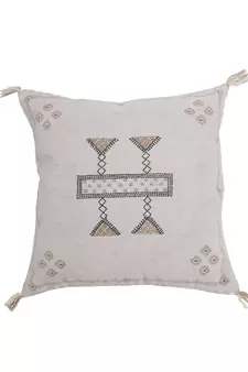 Eyda Linen Embroidered Cushion Covers Set of 2