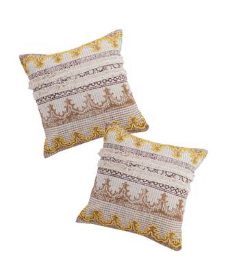 Eyda Hand Block Cotton Cushion Cover Set of 2 3