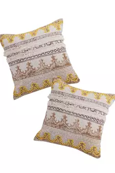Eyda Hand Block Cotton Cushion Cover Set of 2