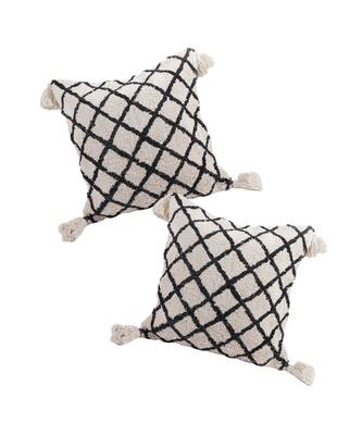 Eyda Hand Woven Cotton Cushion Cover Set of 2 4