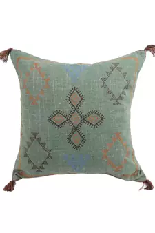 Eyda Linen Embroidered Cushion Covers Set of 2