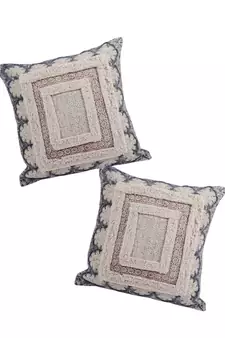 Eyda Hand Block Cotton Cushion Cover Set of 2