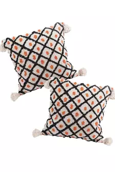 Eyda Hand Woven Cotton Cushion Cover Set of 2