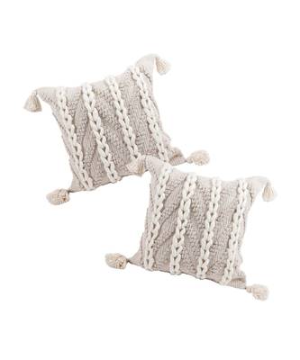 Eyda Hand Woven Cotton Cushion Cover Set of 2 2
