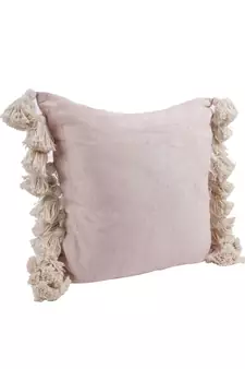 Eyda Chenille Cotton Tassel Cushion Covers Set of 2