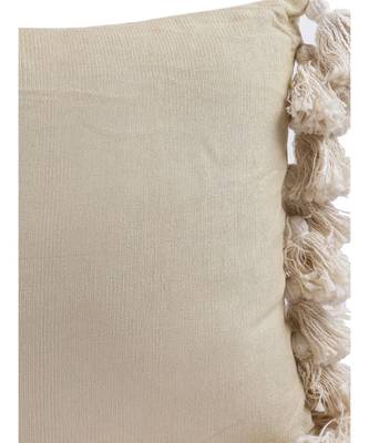 Eyda Chenille Cotton Tassel Cushion Covers Set of 2 1