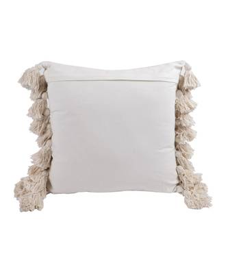 Eyda Chenille Cotton Tassel Cushion Covers Set of 2 5