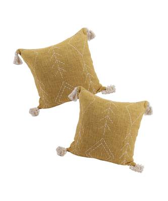 Eyda Hand Work Cotton Cushion Cover Set of 2 3