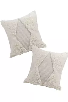 Eyda Hand Woven Cotton Cushion Cover Set of 2
