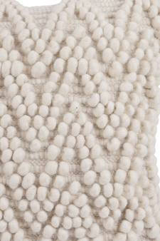 Eyda Hand Woven Ivory Color Cushion Cover Set of 2