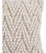 Eyda Hand Woven Ivory Color Cushion Cover Set of 2