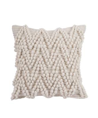 Eyda Hand Woven Ivory Color Cushion Cover Set of 2 3