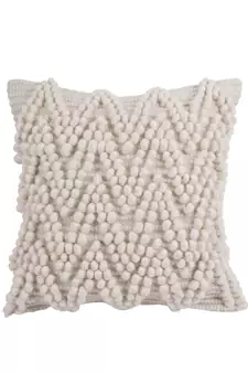 Eyda Hand Woven Ivory Color Cushion Cover Set of 2