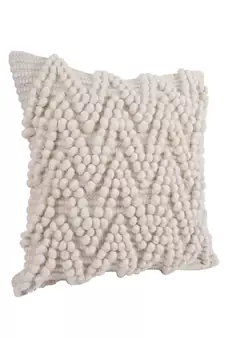 Eyda Hand Woven Ivory Color Cushion Cover Set of 2