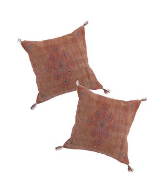 Eyda Linen Embroidered Cushion Covers Set of 2 3
