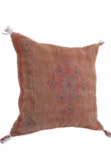 Eyda Linen Embroidered Cushion Covers Set of 2