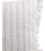 Eyda Hand Woven Ivory Color Cotton Cushion Cover Set of 2