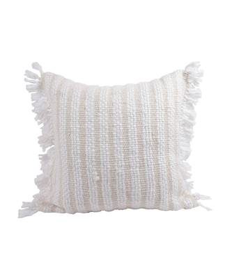 Eyda Hand Woven Ivory Color Cotton Cushion Cover Set of 2 2