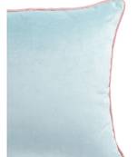 Eyda Velvet Aqua Color Cushion Cover Set of 2