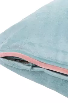 Eyda Velvet Aqua Color Cushion Cover Set of 2