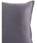 Eyda Velvet Grey Color Cushion Cover Set of 2