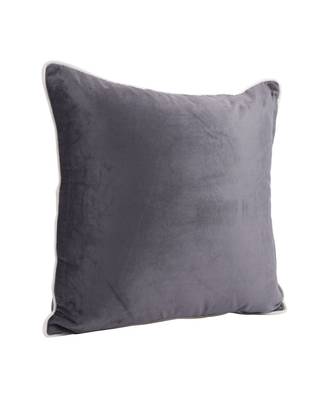 Eyda Velvet Grey Color Cushion Cover Set of 2 4