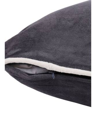 Eyda Velvet Grey Color Cushion Cover Set of 2 5