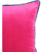 Eyda Velvet Fuchsia Color Cushion Cover Set of 2