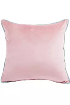 Eyda Velvet Peach Color Cushion Cover Set of 2