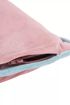 Eyda Velvet Peach Color Cushion Cover Set of 2