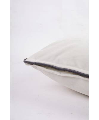 Eyda Velvet Ivory Color Cushion Cover Set of 2 5