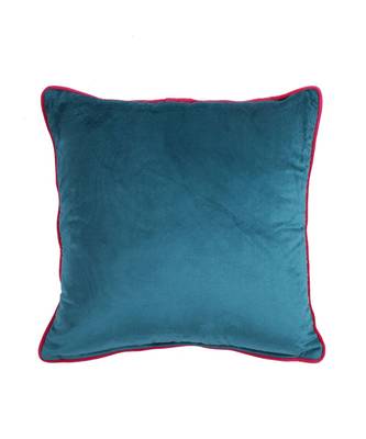 Eyda Velvet Blue Color Cushion Cover Set of 2 2