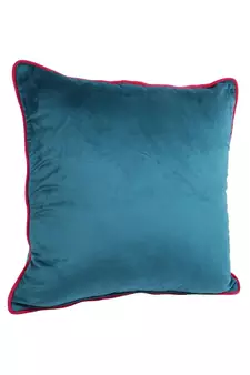 Eyda Velvet Blue Color Cushion Cover Set of 2