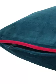 Eyda Velvet Blue Color Cushion Cover Set of 2